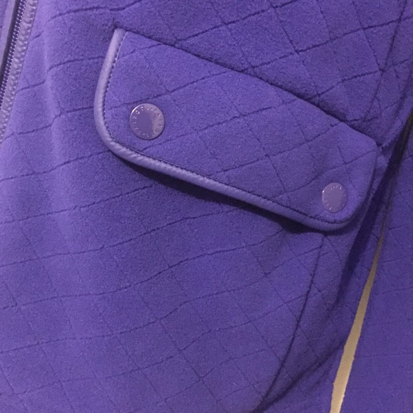 TALBOTS Diamond-Textured Quilted Zip Fleece Jacket - Picture 6 of 8